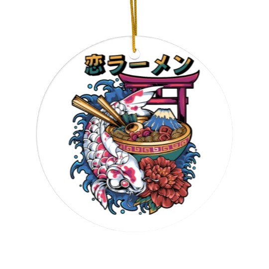 Ramen Koi Fish Japan Tokyo Kawaii Ceramic Ornaments