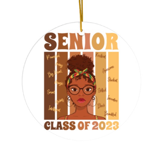 Senior Class Of 2023 Back To School Graduation Ceramic Ornaments