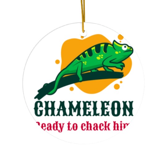 Chameleon Ceramic Ornaments
