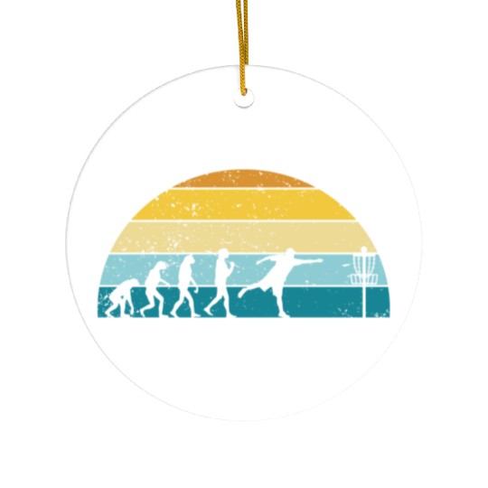 Disc Golf Disc Golfing Player Ultimate Frisbee Ceramic Ornaments