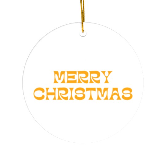 Merry Christmas and Happy New Year Ceramic Ornaments