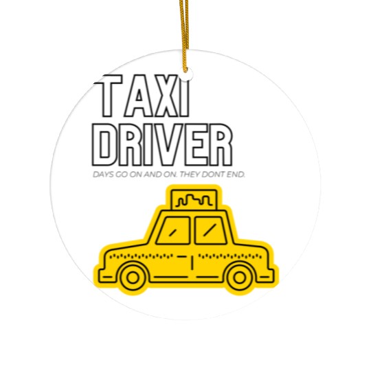 Taxi Ceramic Ornaments