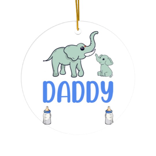 New Daddy Paternity New Dad - Elephant Daddy To Be Ceramic Ornaments