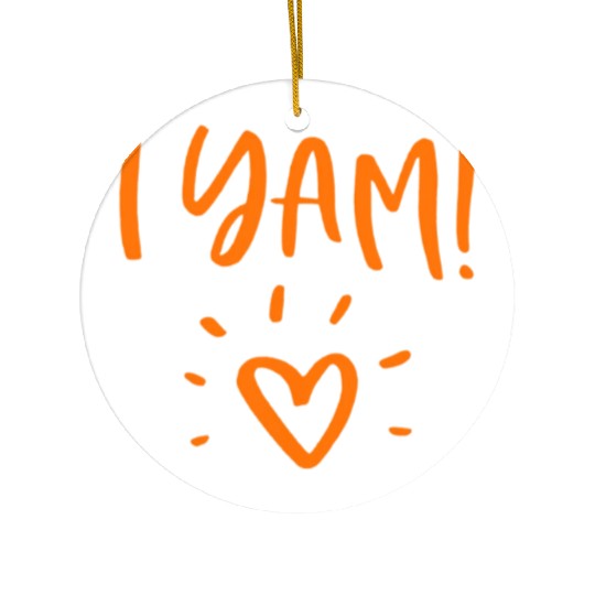 She's My Sweet Potato I Yam Set Couples Ceramic Ornaments