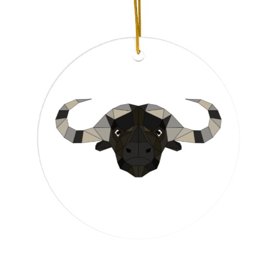 Water buffalo Ceramic Ornaments