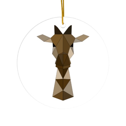 Giraffe geometrical Ceramic Ornaments