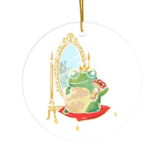 Classy Royalty Prince Toad Frog Amphibian Ceramic Ornaments