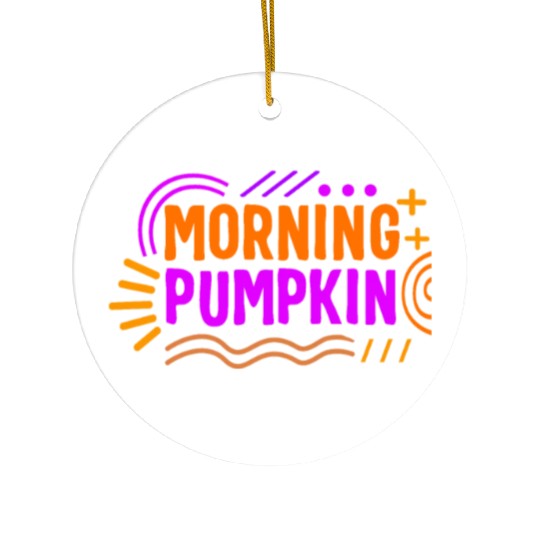 Halloween Theme Morning Pumpkin Coffee Lover Mug Ceramic Ornaments