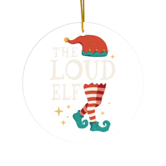 Loud Elf December Love Elf Christmas Ceramic Ornaments