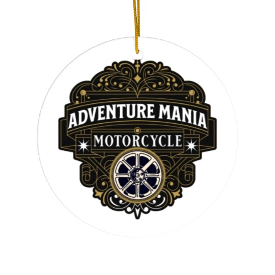 Motorcycle Adventure Mania Ceramic Ornaments