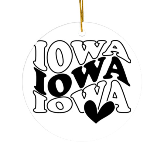 Iowa Women Ceramic Ornaments & Women Pullover