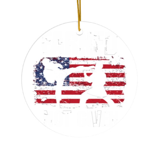 Earned Not Given! Karate Fighter Martial Arts Ceramic Ornaments