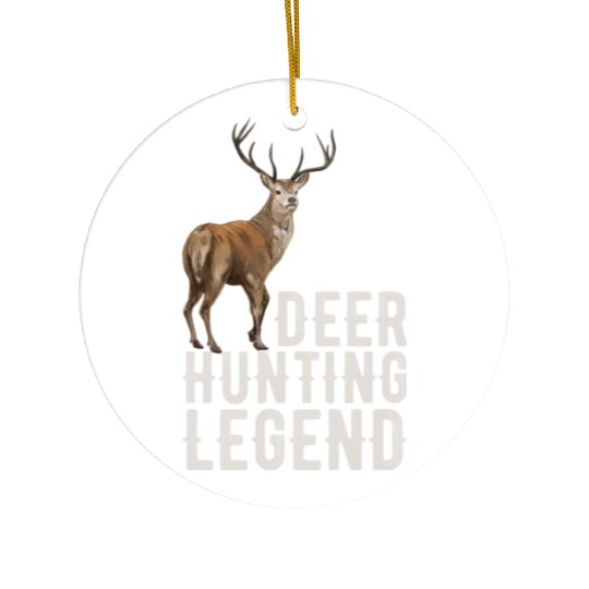 Deer Hunting Legend Ceramic Ornaments