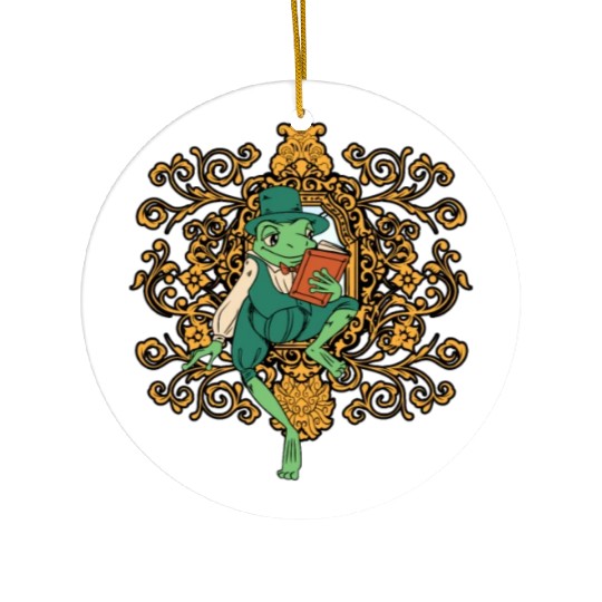 Classy Royalty Prince Toad Frog Amphibian Ceramic Ornaments