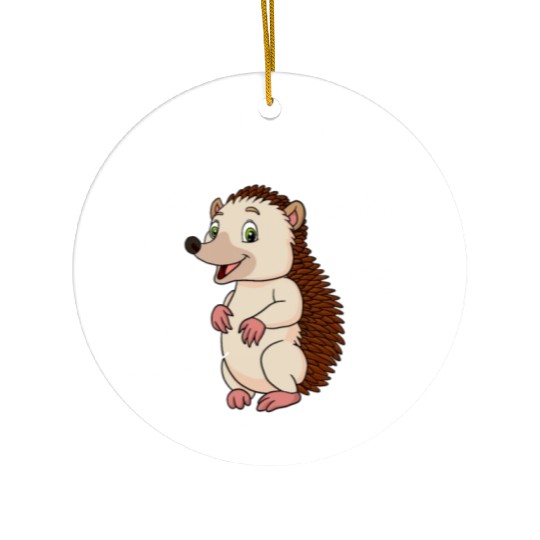 Anatomy Of A Hedgehog Ceramic Ornaments