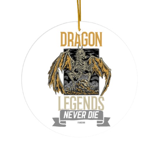 Dragon Legends Never Die Ceramic Ornaments