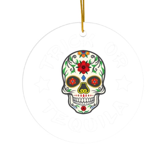 Sugar Skull T - Ceramic Ornaments | Trick Or Tequila Ceramic Ornaments