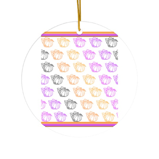 Halloween Ceramic Ornaments, Cute Hello Pumpkin Spooky Lover