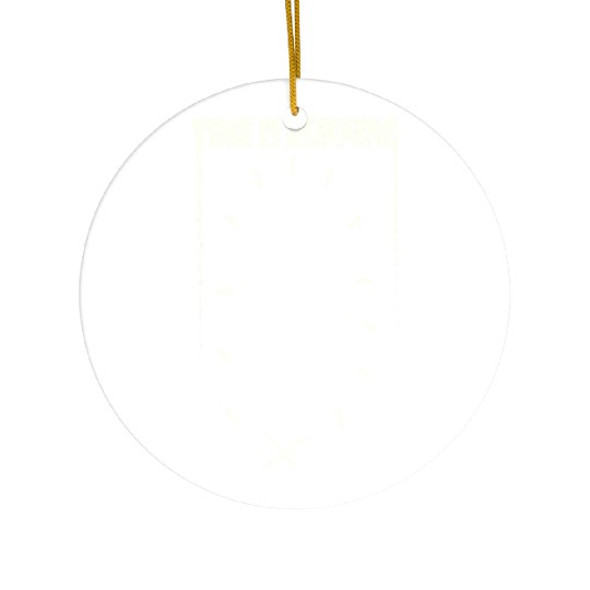 Time Is Running Ceramic Ornaments