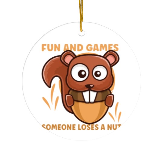 Funny Squirrel Fan Squirrel Lover Chipmunk Addict Ceramic Ornaments