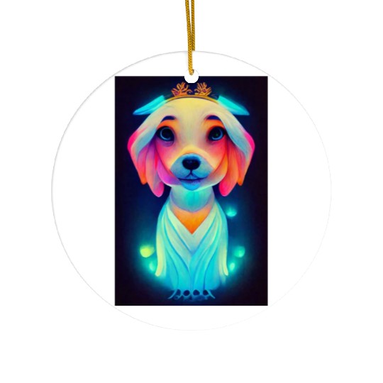 Angel Dog 013 Ceramic Ornaments