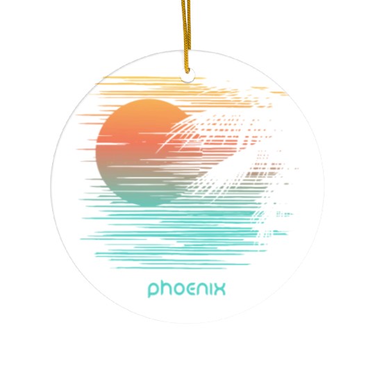 Artistic Phoenix Arizonna Palm Tree Vacation Ceramic Ornaments