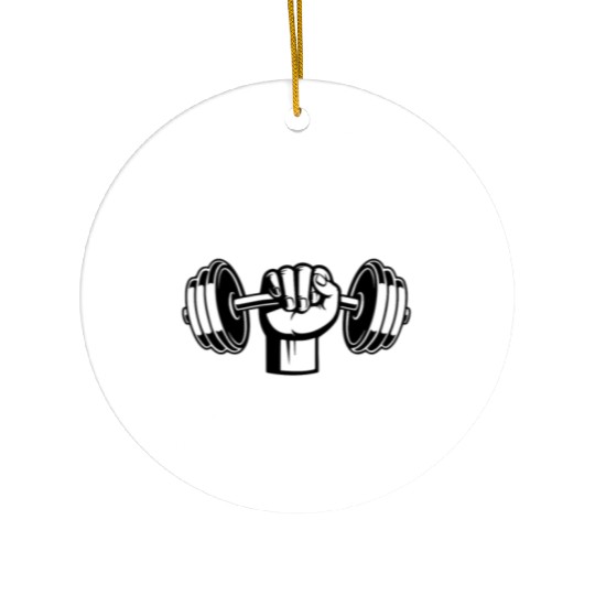 Rock Solid (Gym/weightLlifting) Ceramic Ornaments