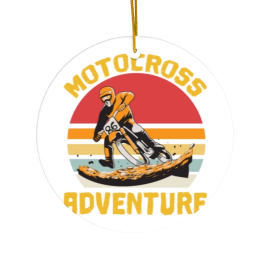 Motocross Adventure Ceramic Ornaments