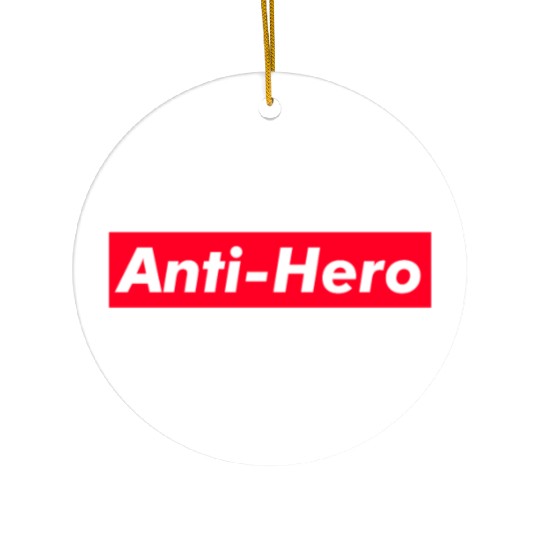 Anti-Hero red boxx Text Gift Music Fan Lover Ceramic Ornaments