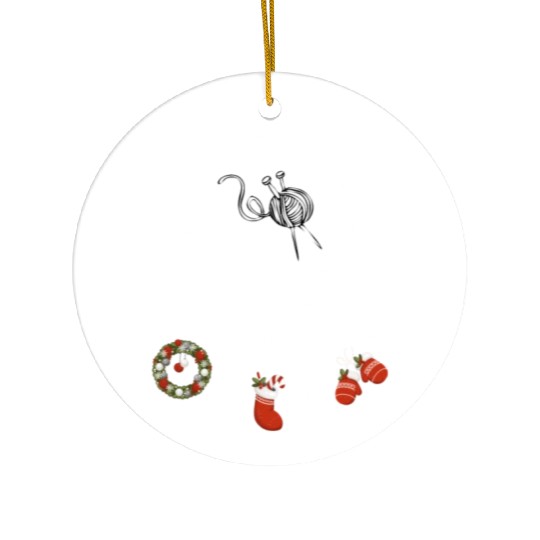 Winter dreamcatcher Christmas Crochet Ceramic Ornaments