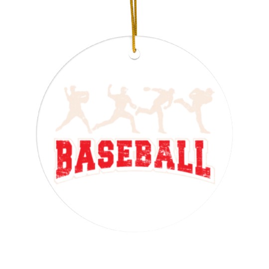 Baseball Pitcher Baseball Pitching Closer Relief B Ceramic Ornaments