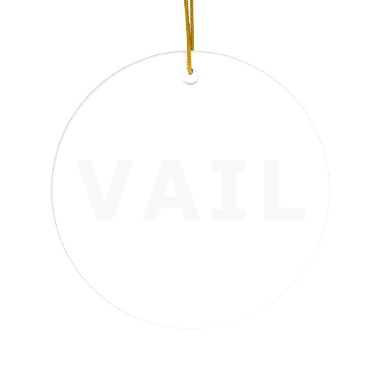 Vail Colorado Rocky Mountain Ceramic Ornaments