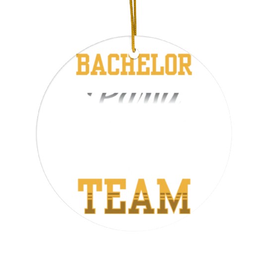Bachelor Party Team Bride Groom Ceramic Ornaments