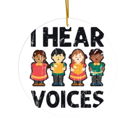 I hear voices - orchestra Ceramic Ornaments