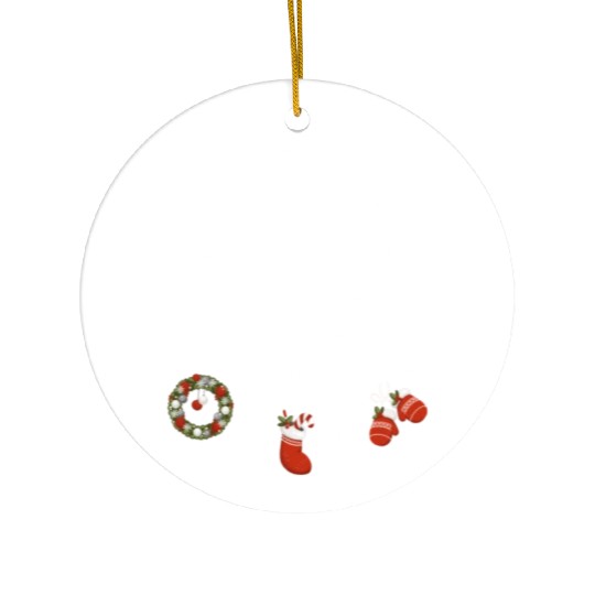 Winter dreamcatcher Christmas Ski jumping Ceramic Ornaments