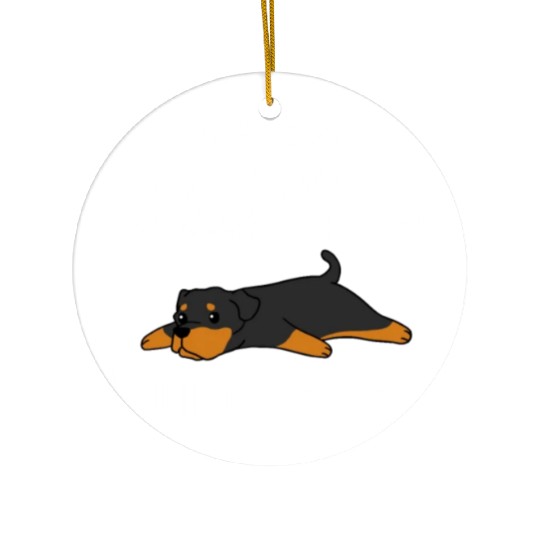 The More I Love My Rottweiler Ceramic Ornaments