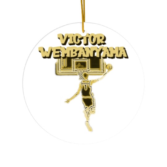 VICTOR WEMBANYAMA FRENCH BASKETBALL PLAYER DRAFT Ceramic Ornaments