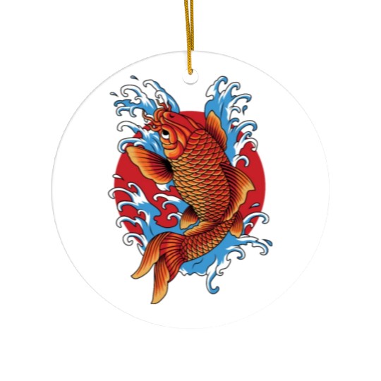 Koi Fish Ceramic Ornaments