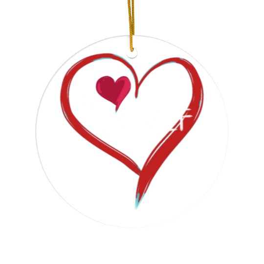 i love me heart text icon Ceramic Ornaments