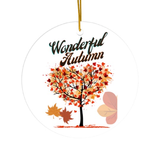 A wonderful autumn design. Ceramic Ornaments