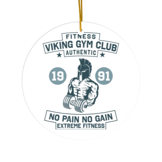 Gym Owner Gift - NO PAIN NO GAIN Ceramic Ornaments