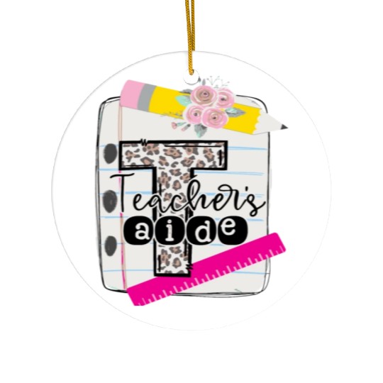 Teachers Aide Teacher Assistant Ceramic Ornaments