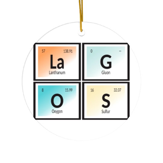 Lagos | Periodic Table of Elements Ceramic Ornaments