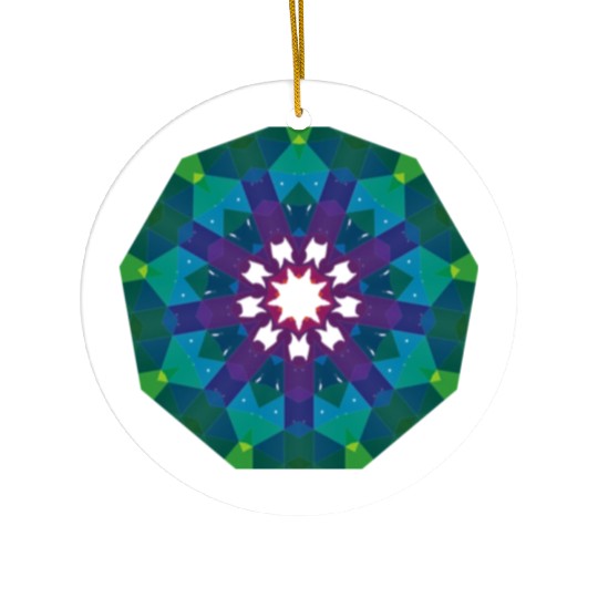 Dark Green Sign Ceramic Ornaments