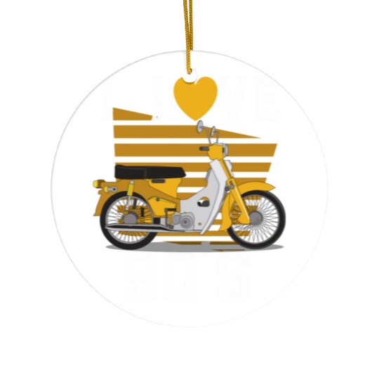 1990's 90s I Heart Nineties I Love the 90's Old Ceramic Ornaments