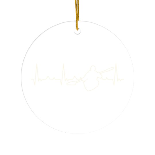 Canoe. Heart. Love. EKG. Pulse. Beat. Ceramic Ornaments