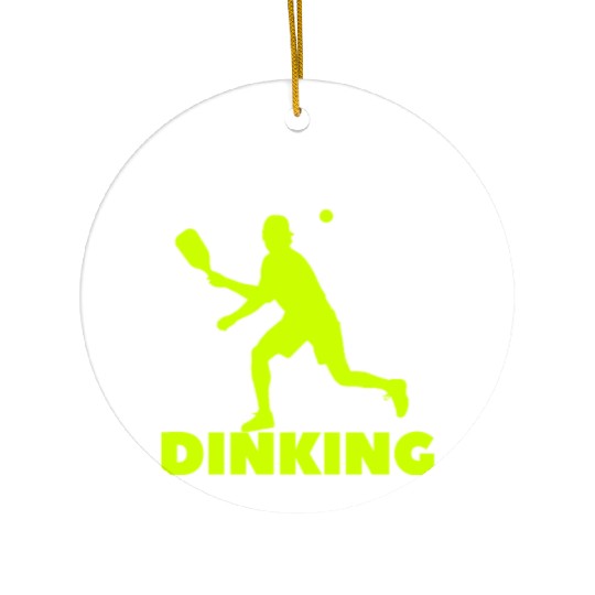 Pickleball Critical Dinking, Funny Pickle Ball. Ceramic Ornaments