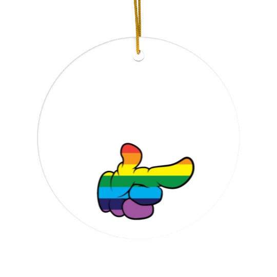 Matching Lesbian Couple She's Mine Part2 Ceramic Ornaments