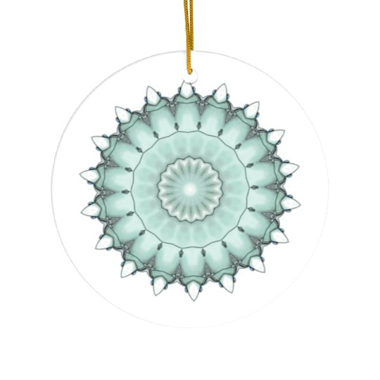 Light Green Cool Sign Ceramic Ornaments