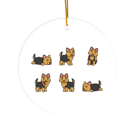 Yorkshire Terrier Daily To Do List Ceramic Ornaments